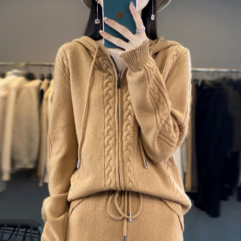طقم نسائي من قطعتين من الكشمير - مراجعة Plant Parent Hoodie وسعره