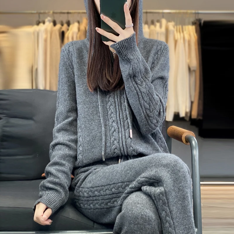 طقم نسائي من قطعتين من الكشمير - مراجعة Plant Parent Hoodie وسعره