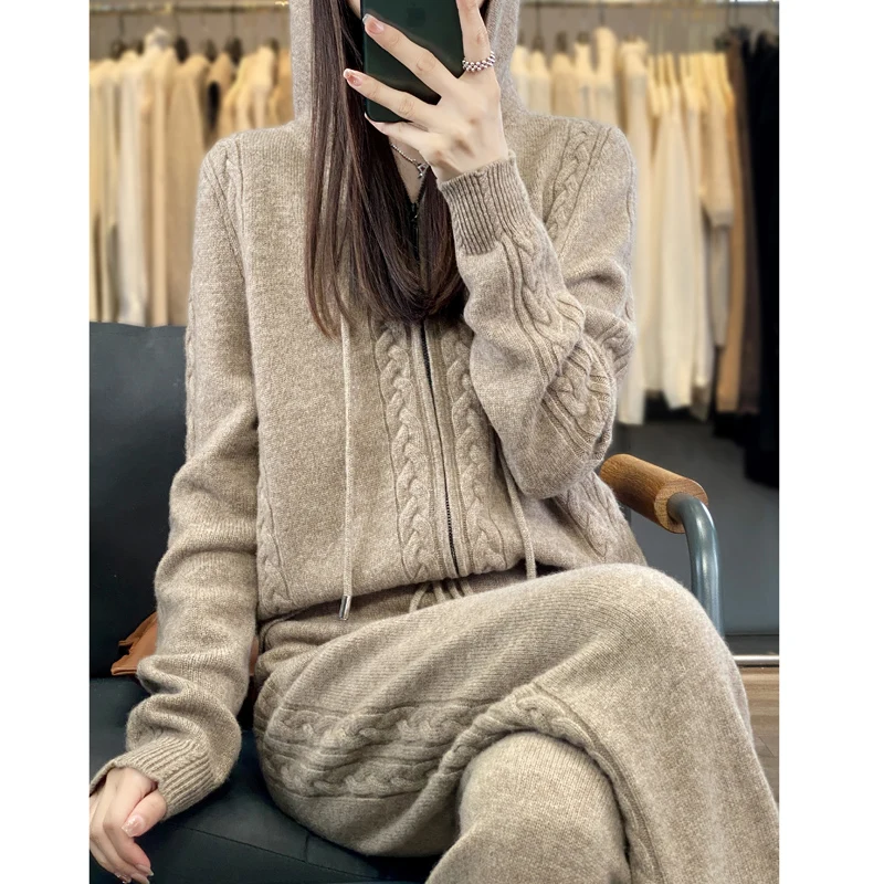 طقم نسائي من قطعتين من الكشمير - مراجعة Plant Parent Hoodie وسعره